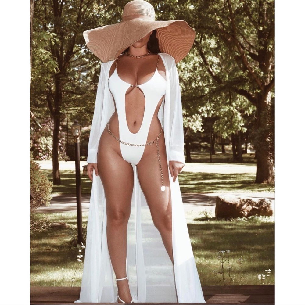 ❗️Palm Springs White Monokini